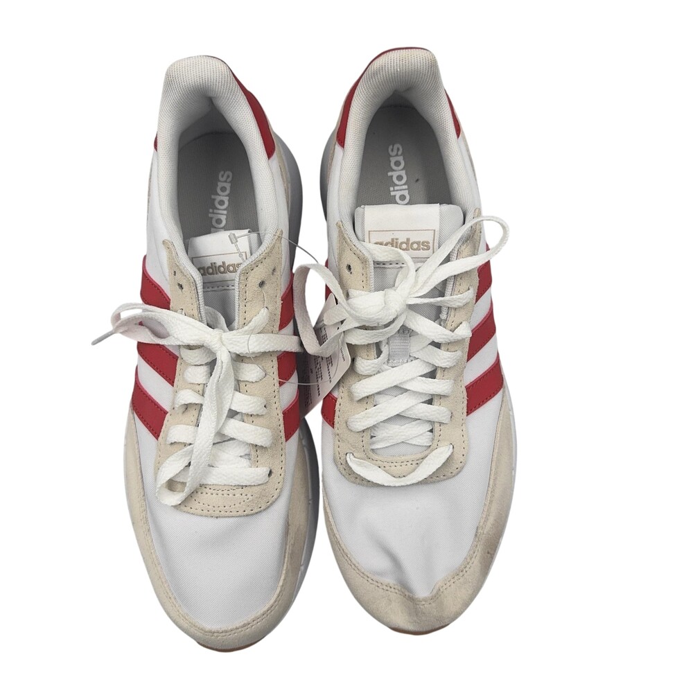 Adidas Shoes Run 60s 2.0 Womens Size 10 White Crew Red FY5960 Running Casual